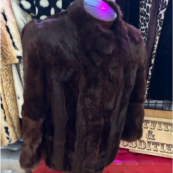 Mademoiselle Vintage Rabbit Fur Coat - Picture 3 of 8